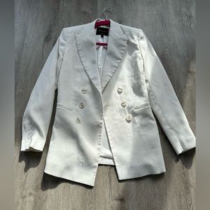 Massimo Dutti white blazer